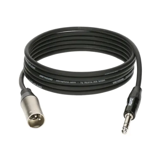 Klotz CABO MICROFONE GRG1MP06 Greyhound 6m XLR M/Jack 6.3 TRS M