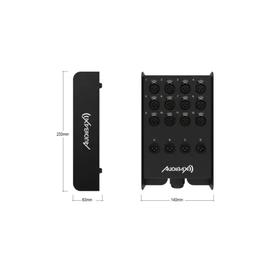 Audibax MULTICORE 15mt 12in/4out