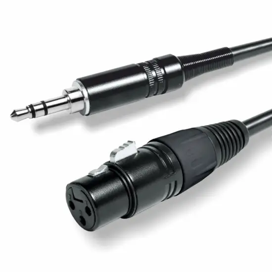 Emelec ViasCom CABO AUDIO 0,5m Mini jack Macho ST / XLR Fêmea EQ 620400S