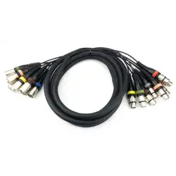Audibax CABO MULTICORE 5m 8x XLR M/XLR F