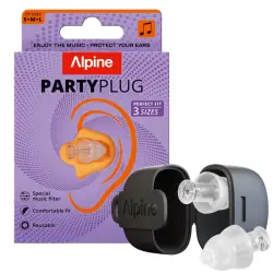 Alpine PROTEÇÃO AUDITIVA Party Plug 3 Sizes Clear