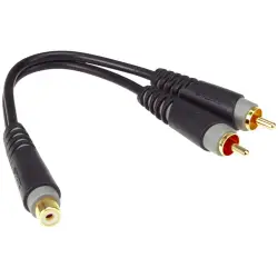 Klotz CABO AUDIO AYU 8 1x RCA F/2x RCA M Gold 0,2m