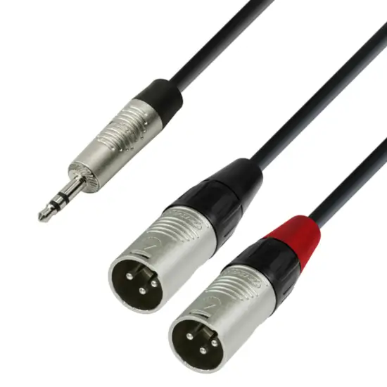 Adam Hall CABO AUDIO YWMM 0180 Mini Jack/2 XLR