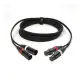 Emelec ViasCom CABO AUDIO 20cm 1x XLR Macho / 2x XLR Fêmea
