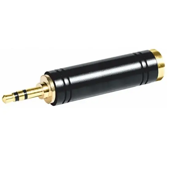 Emelec ViasCom ADAPTADOR Mini Jack Macho TRS/Jack Fêmea TRS Metal EQ9402