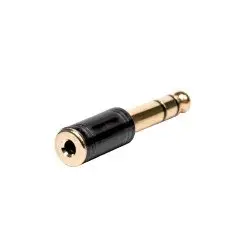 Emelec ViasCom ADAPTADOR 5-EQ9401 Jack 6,35 Macho TRS / Mini-Jack 3,5 Fêmea TRS Metal