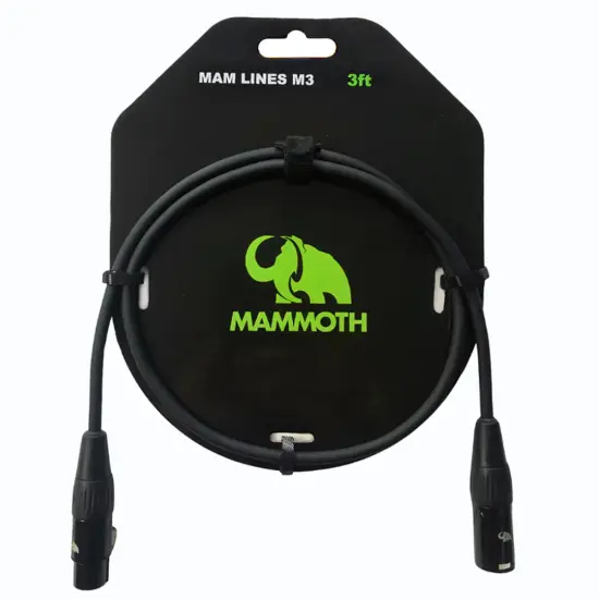 Mammoth CABO MICROFONE 1m XLR/XLR Standard MAM LINES M3