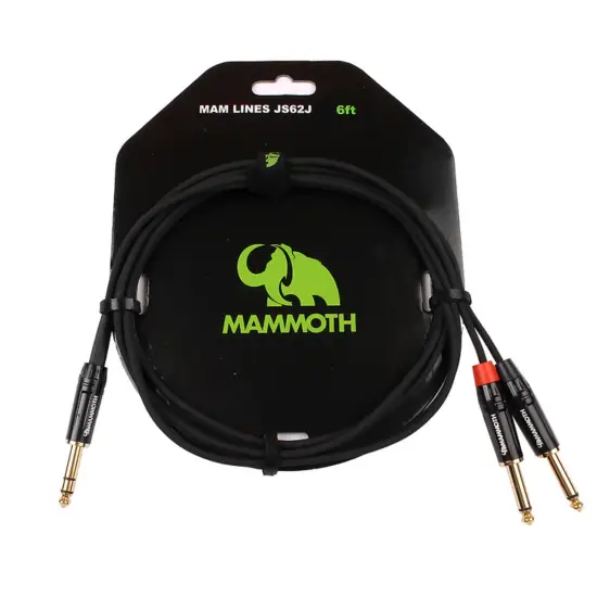 Mammoth CABO AUDIO 2m Jack TRS/2x Jack TS MAM LINES JS62J