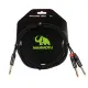 Mammoth CABO AUDIO 2m Jack TRS/2x Jack TS MAM LINES JS62J