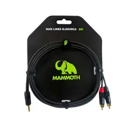 Mammoth CABO AUDIO 2m Mini-Jack TRS/2x RCA MAM LINES MJS62RCA