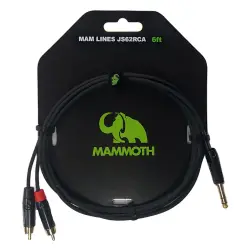 Mammoth CABO AUDIO 2m Jack TRS/2x RCA MAM LINES JS62RCA