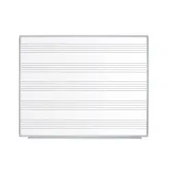 Bi Office QUADRO PAUTADO Maya Music Lessons Enamel WHITEBOARD 120x120 CR1729170