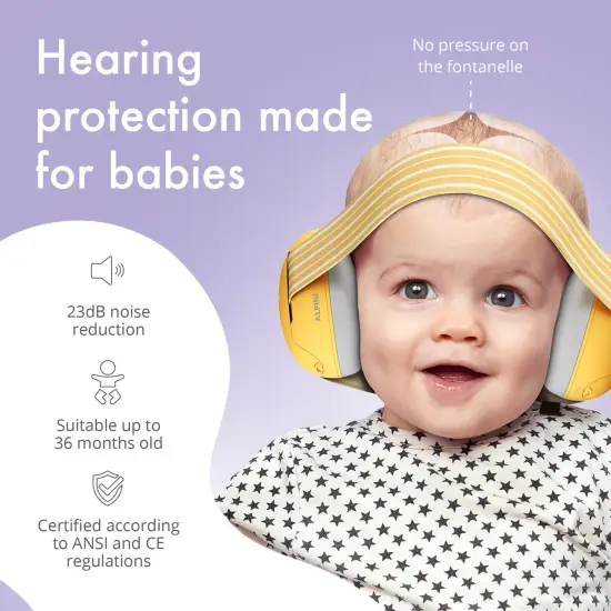 Alpine PROTEÇÃO AUDITIVA Muffy Baby Yellow