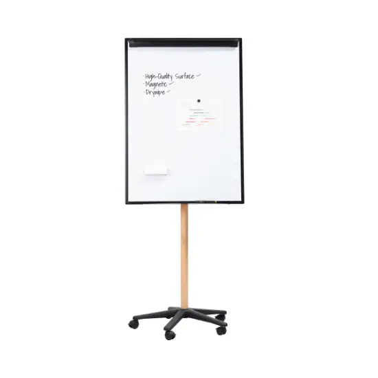 Bi Office QUADRO BRANCO 750x1065 Essence Lacquered Steel c/rodas