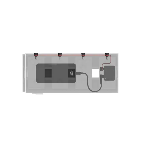Daddario KIT ALIMENTAÇÃO PORTÁTIL XPND Pedal Power Battery Kit