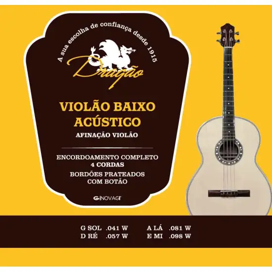 Dragão SET CORDAS Baixo Acustico 665