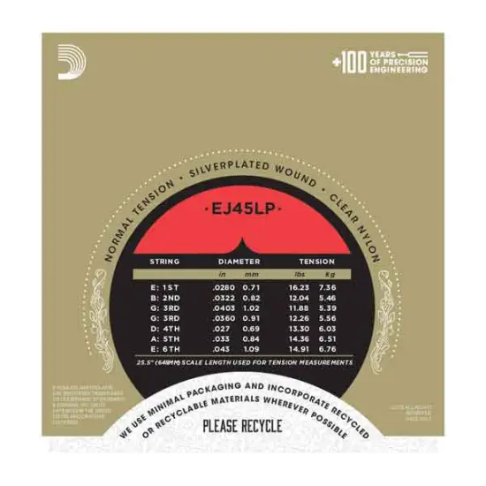 Daddario EJ45LP