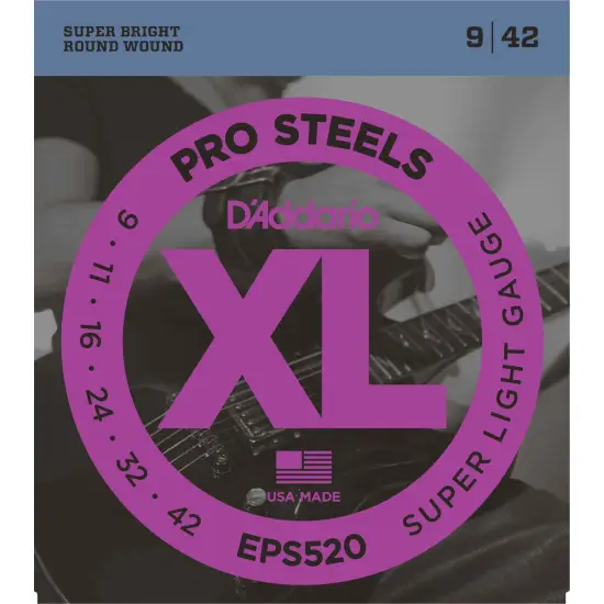 Daddario EPS520 ProSteels Super Light  09 42