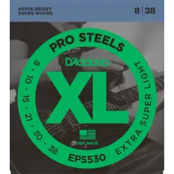 Daddario EPS530 ProSteels, Extra Super Light, 08 38
