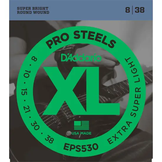 Daddario EPS530 ProSteels, Extra Super Light, 08 38