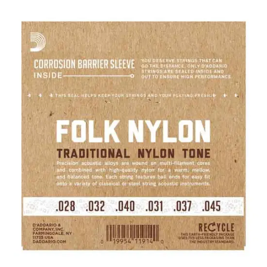 Daddario EJ32C Folk Nylon
