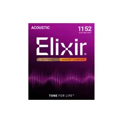 Elixir Phosphor Bronze 16027 11/52 Custom Light