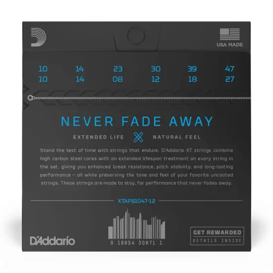 Daddario XTAPB1047 12 12 string PB 10 47