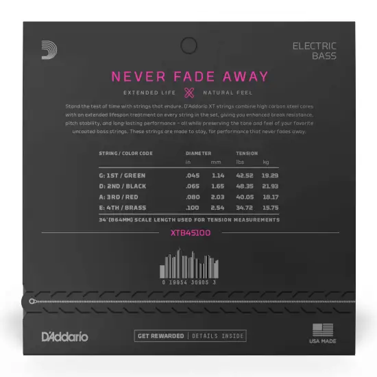 Daddario XTB45100 45 100