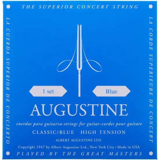 AUGUSTINE SET CORDAS Guitarra Classica Classic Blue