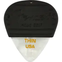 Fender Mojo Grip Celluloid White Moto Thin