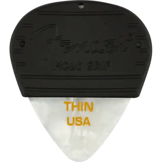 Fender Mojo Grip Celluloid White Moto Thin