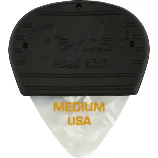 Fender Mojo Grip Celluloid White Moto Medium