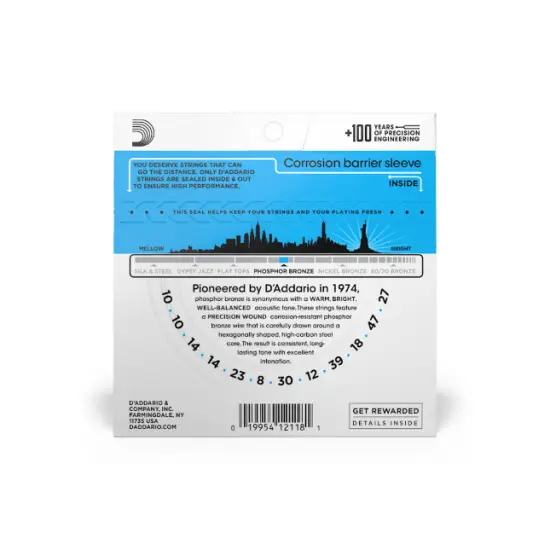 Daddario EJ38 12 String Phosphor Bronze 10 47