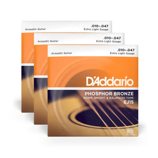Daddario EJ15 3D Phosphor Bronze Extra Light