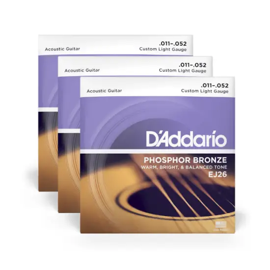 Daddario EJ26 3D Phosphor Bronze Custom Light 11 52
