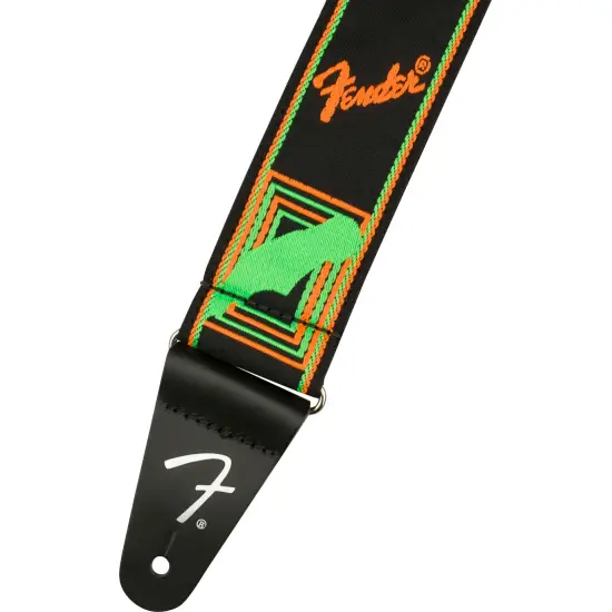 Fender Neon Monogrammed GRN/ORNG
