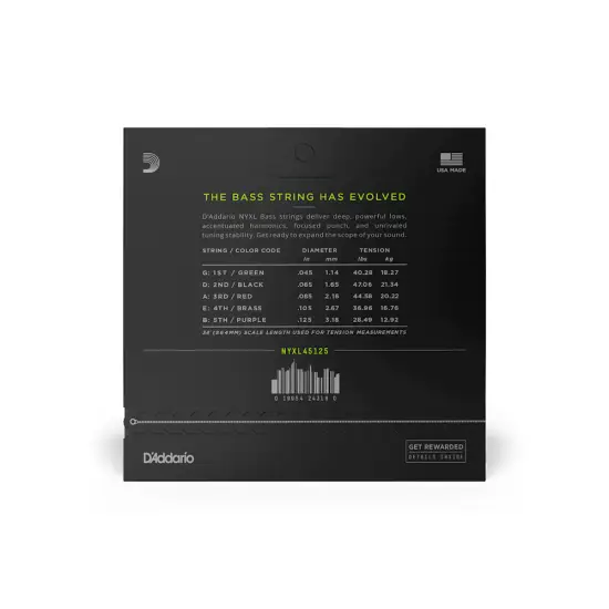 Daddario 5 NYXL45125 45 125