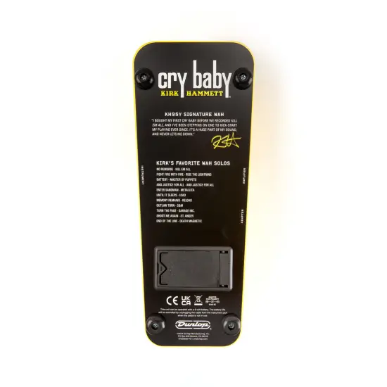 Dunlop Crybaby Kirk Hammett Yellow Sparkle Edition KH95Y