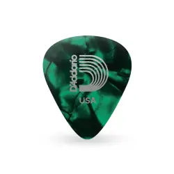 Daddario PALHETA GUITARRA Classic Celluloid Green Pearl 0.50 mm
