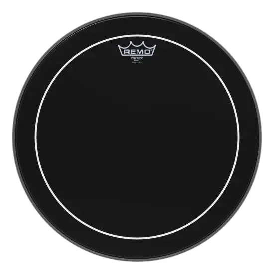 Remo 16'' Pinstripe Ebony