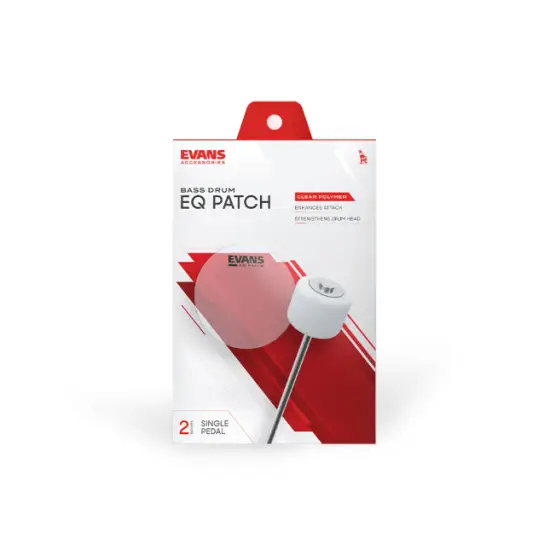 Evans EQPC1 Single Pedal Patch Clear Plastic