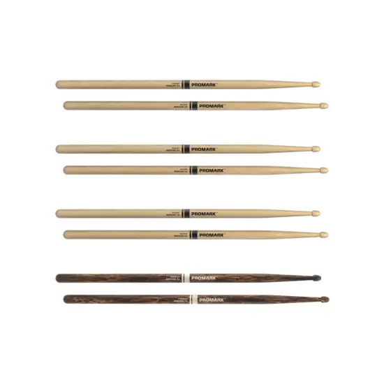 Pro Mark Rebound 5A Lacquered Hickory RBH565AW 4PFG