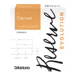 Daddario Reserve Evolution Clarinete Bb 2.5 (10 Un)