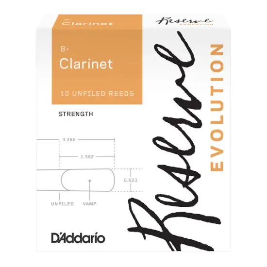 Daddario Reserve Evolution Clarinete Bb 2.5 (10 Un)