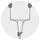 Vandoren APOIO CORREIA Neck Strap Separator VSBG Gold