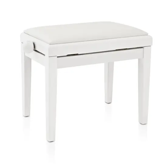 BANCO PIANO Regulável Branco Matte PB007