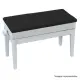 Gewa BANCO PIANO REGULAVEL Deluxe Compartment Branco Matte