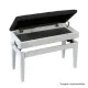 Gewa BANCO PIANO REGULAVEL Deluxe Compartment Branco Matte