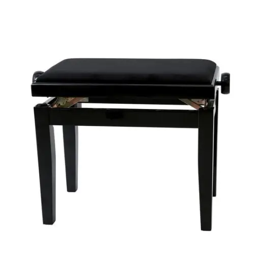 GewaPure BANCO PIANO REGULAVEL Deluxe Preto Polido
