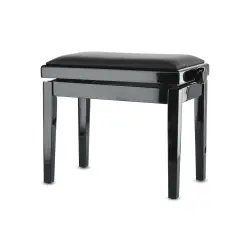Gewa BANCO PIANO Deluxe Vinil Preto Brilhante